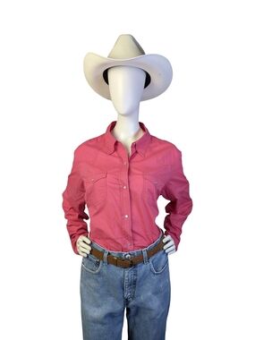 Gap Pink Western Pearl Snap  Shirt Women’s XL Cowgirl Rodeo Top